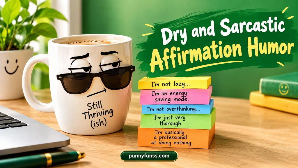 Dry and Sarcastic Affirmation Humor